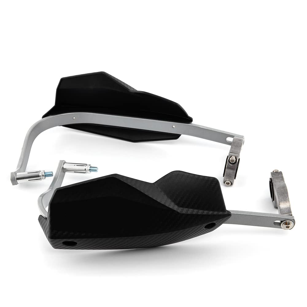 Protezione per la mano della moto 22MM 28MM Protezione per la maniglia Protezione per la protezione della mano del manubrio per motocicletta Scooter antivento (Nero)