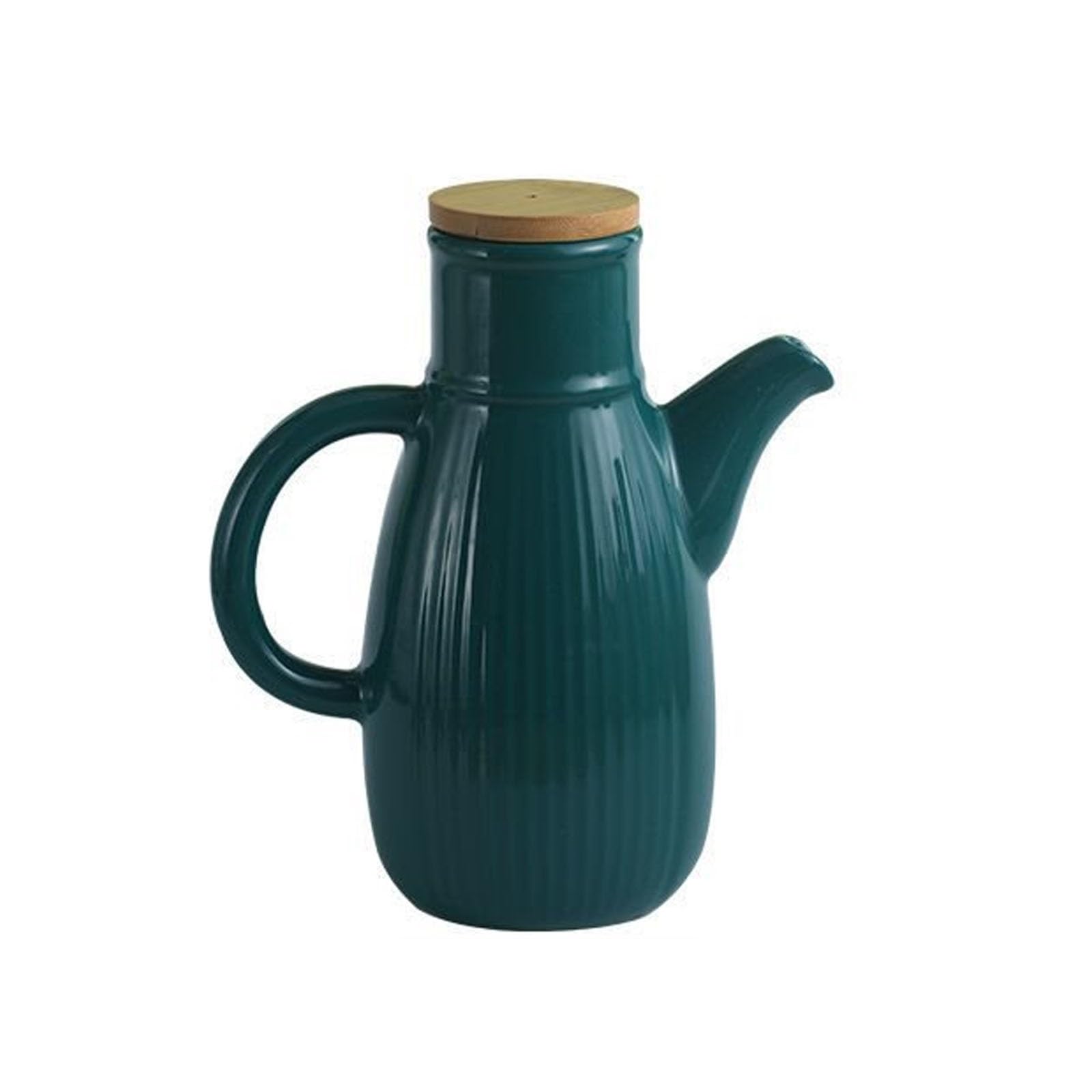 Ceramiczny dozownik oleju, vintage butelka octu do przechowywania w kuchni, pyłoszczelny sos Cruet - 450 ml