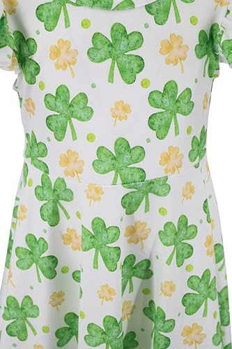 Image of Unique Baby Girls' Short Sleeve Everyday Printed Dresses for Kid and Toddler, Sizes 2T-12Y