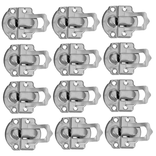 FONDOTIN 50個入り レトロメタル搭扣 ラッチロック バックル バッグ用交換具 工具箱収納ケース向け属留め具 キャビネット装飾用耐久性ジンク