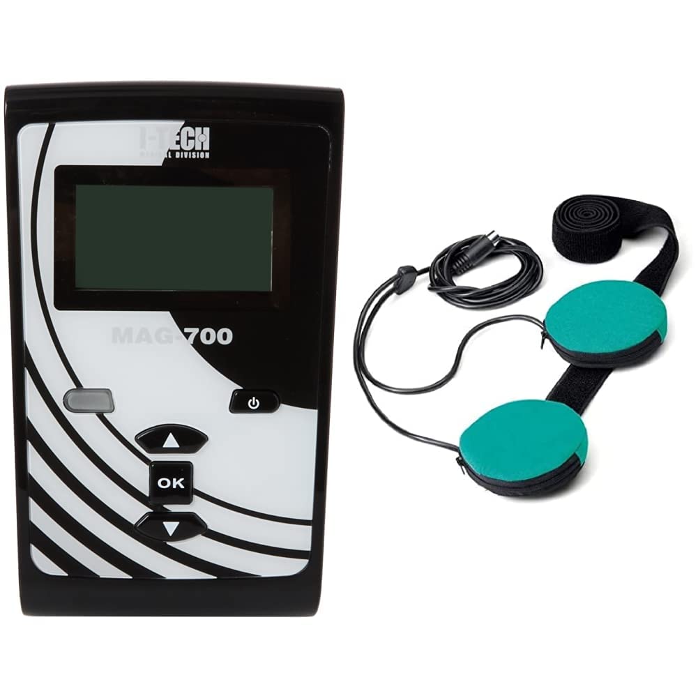 I-Tech MAG 700, per Magnetoterapia Domiciliare e Professionale, 1 canale, 11 Programmi, Intensità fino a 70 gauss, Frequenza da 5 a 100 Hz & Medical Division, Coppia di solenoidi CV2S2000