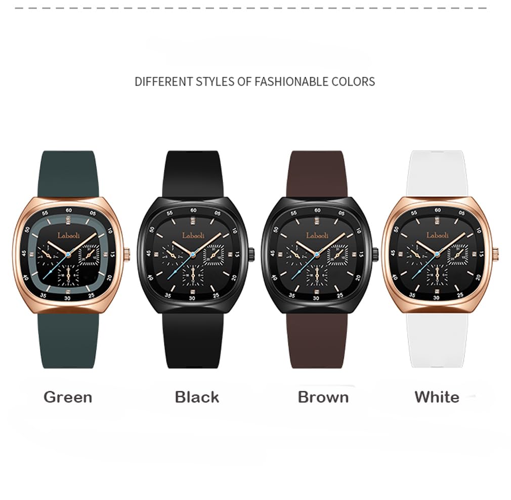 Relojes cuadrados para mujeres jóvenes, correa de silicona deportiva, impermeable, a la moda, casual, simple, analógico, cara grande, para adolescentes, niñas, regalo, reloj de pulsera negro