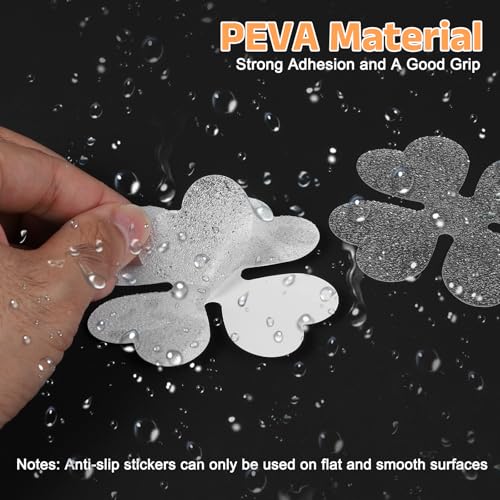 Stickers antidérapants baignoire douche escaliers gris aspect marbre