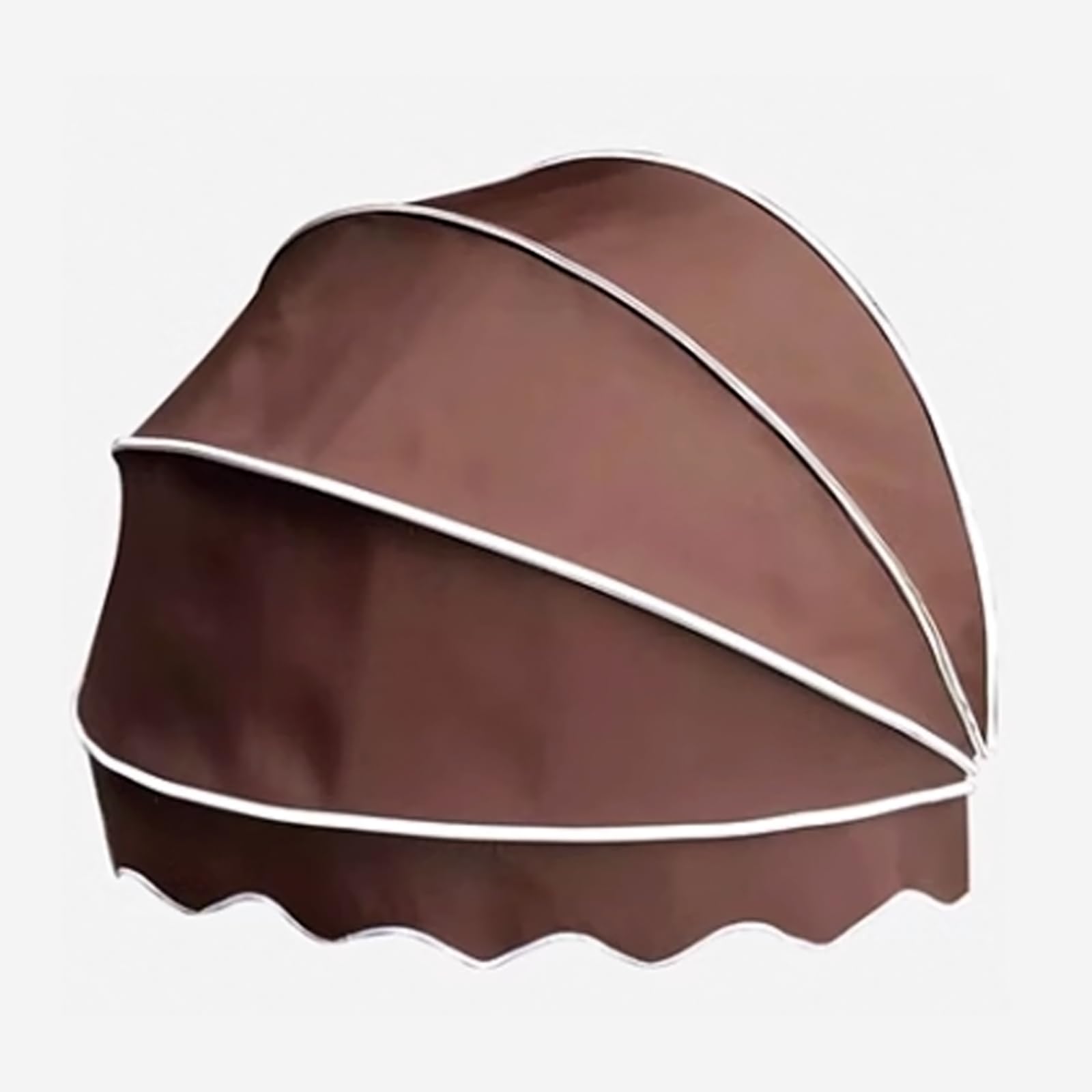 Tenda Cappottina da Sole per Esterno,Tettoia a Cupola Pieghevole per Porte,Tenda da Sole per Finestra,Vela Ombreggiante del Patio,Tenda da Balcone Impermeabile,Manuale (Diameter:70cm/27in,Brown)