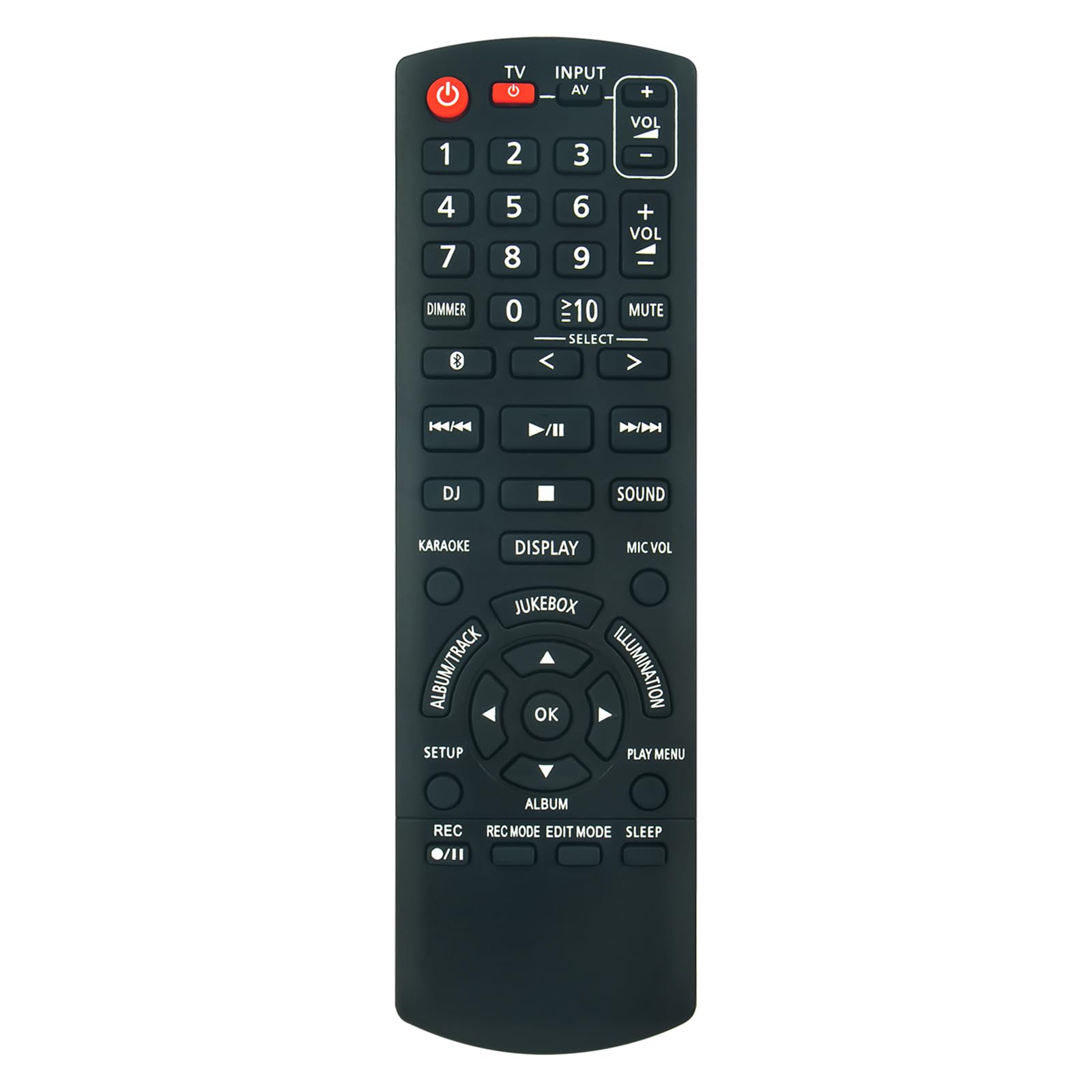 N2QAYB001198 Replacement Remote Control Applicable for Panasonic Home Audio System SA-AKX710 SA-AKX910 SA-MAX3500 SA-MAX6500 SC-UA70 SC-UA90 SC-AKX710 SC-AKX910 SAAKX710 SAAKX910 SCUA900