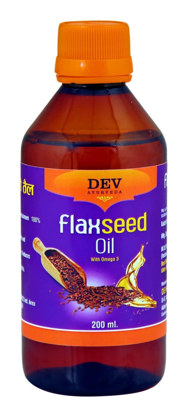Dev Ayurveda’s Flaxseed oil 200 mL. Therapeutic grade (100% Cold Pressed)-image-6