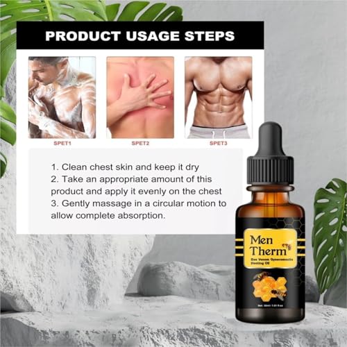 Image of Men Therm Bee Venom Heating Oil for Men 30ml each ((PACK OF 1))