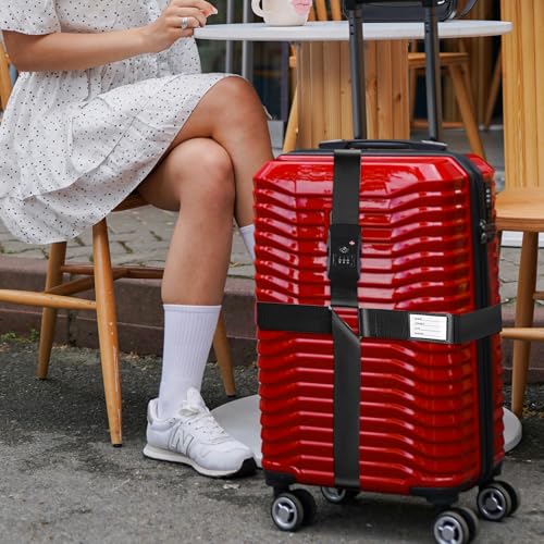 Sangles de bagage valise voyage Veki sangles croisées TSA pour grands déplacements - 7
