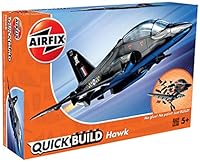 Airfix QUICKBUILD BAE Hawk Aircraft Model Kit - Construction Toys for 6+ Year Old Boys - Airplane Starter Kit for Kids - Easy Build Model with No Glue - Planes Model Building Set