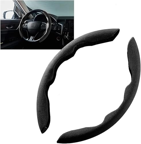 HIBEYO Funda para volante para VW, Nissan, Jeep, Honda, Toyota Ford, 15 pulgadas, antideslizante, universal, segmentada, para hombre y mujer, color