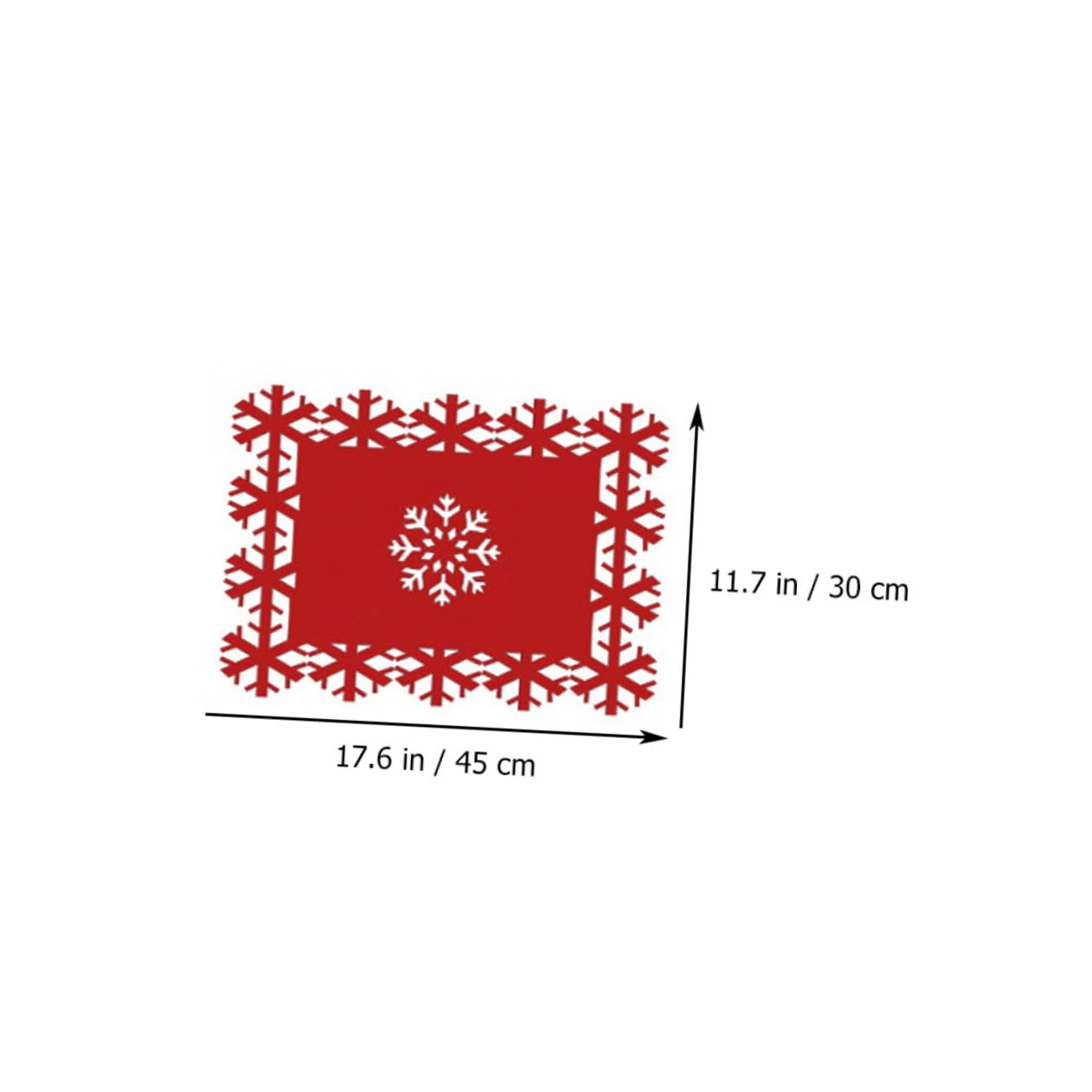 MAGICLULU 5 Ensembles Set De Table Flocon De Neige Décorations De Flocon De Neige pour Table Sets De Table De Noël Nains De e Artificiels Décorations De Noël Table De 4 pièces * 5