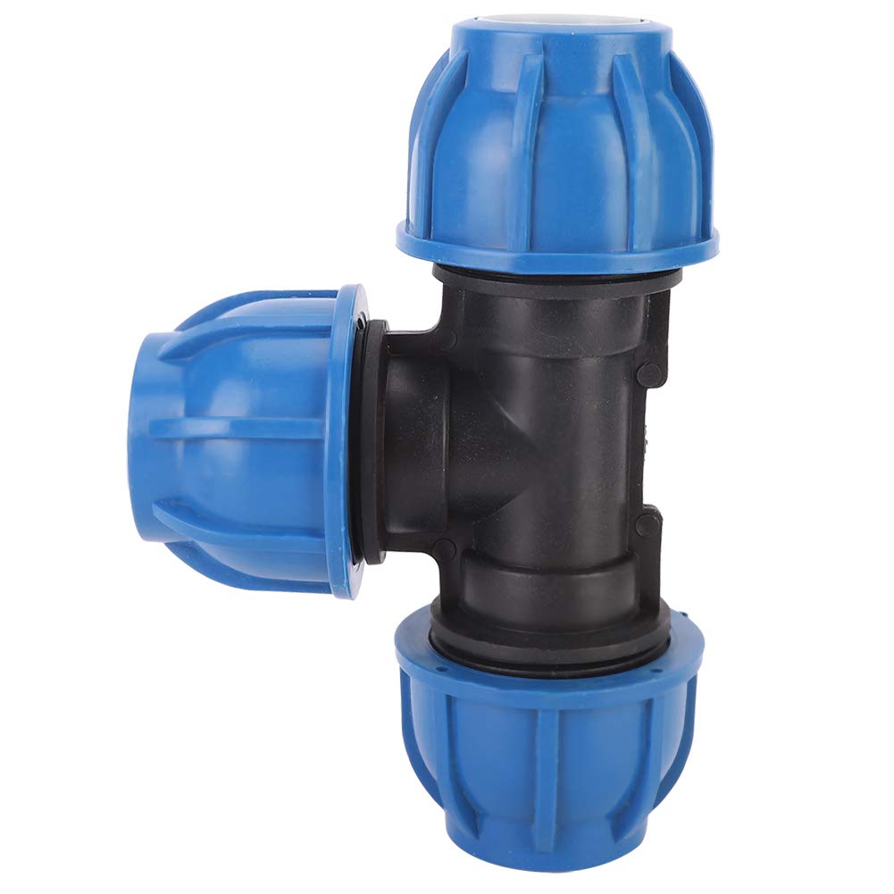 32mm MDPE Tee Connector Plastic Pipe Fitting, High T Piece for Pipeline Reduction, PE Accessories Secure Main Line Connection
