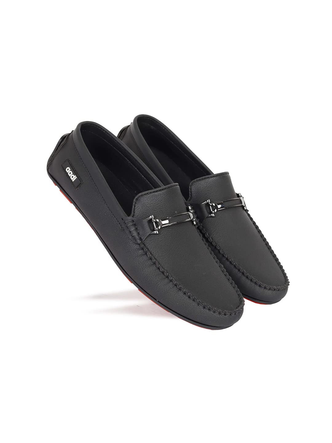 aadi Men's Synthetic Leather Outdoor Formal Casual Slip On Loafers Shoes-picture-3
