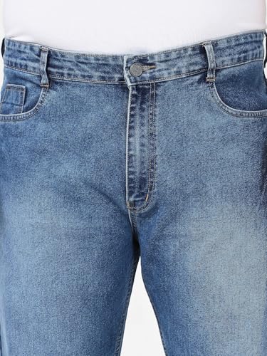 Image of Urbano Plus Men's Straight Fit Mid Rise Jeans