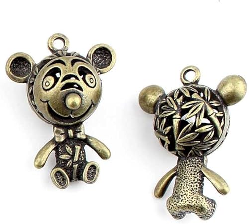 Bisutería bronce antiguo colgantes fl16928hueca mouse rata Craft un montón reparación suministros