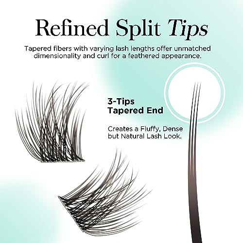 BEYELIAN Cluster Lash Extensions RE-14, Cherish-D+ - Image 2