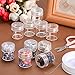 Blulu Diamond Painting Storage Containers Clear Plastic Bead Containers Set Storage Jars Diamond Painting Accessory Box for DIY(1.15 x 1 Inch)