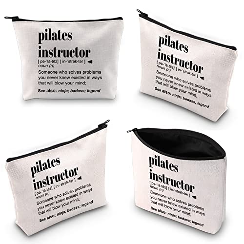 WCGXKO Pilates Instructor Gift Pilates Gifts Pilates Lover Gift Pilates Teacher Zipper Pouch Cosmetic Bag (pilates instructor)3