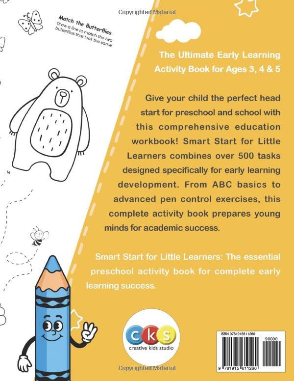 Smart Start for Little Learners! Preschool Activity & Handwriting Practice Book: Pre-K & Reception Workbook for Kids Age 3-5 Years. Letter Tracing, ... Early Math, Pen Control & Coloring Fun! image 3