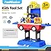 FunMission Kids Tool Set, Work Tool Bench with 69 Realistic Toy Tools And Accessories, Xmas Gift Transformable Tool Set, Toddler Bench Pretend Play Learning & Tool Set for Toddlers Boys & Girls Age 3+