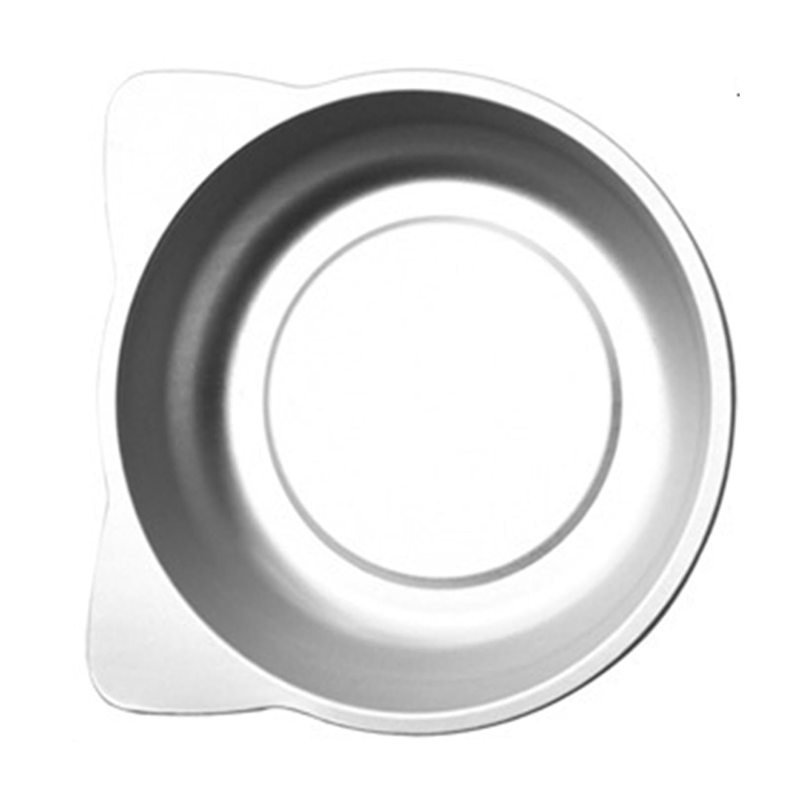 Aluminum Pet Bed, Pet Cooling Bed Cute Round Cat Ear Shaped Rolled Edge Physical Cooling for Pet Supplies (Glossy Version)