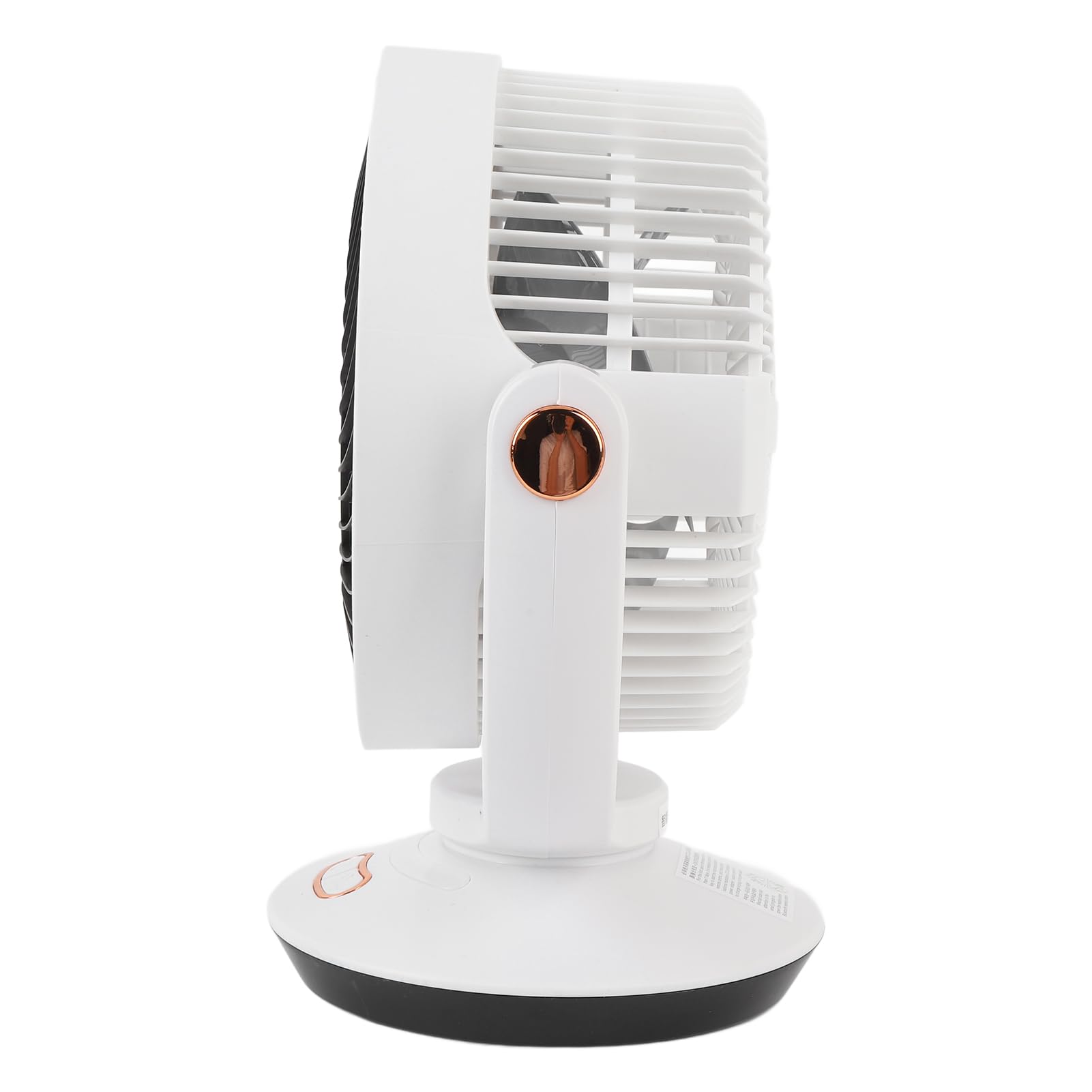 USB-Tischventilator für Schlafzimmer – 4 Geschwindigkeitsstufen, Tragbarer Oszillierender Luftzirkulator mit Sanftem Nachtlicht und Intelligenter App-Steuerung – Ideal für den Heim- und