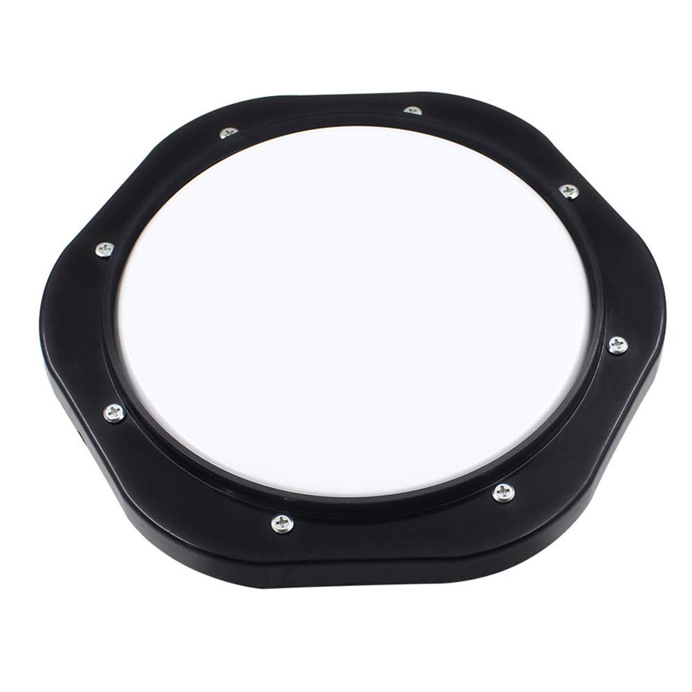 Almohadilla de Tambor Silenciosa, Ligera y Portátil de 1 Pulgadas para Entrenamiento de Percusión, Pad de Práctica de Plástico Negro para Bateristas, Estudiantes y Hogar