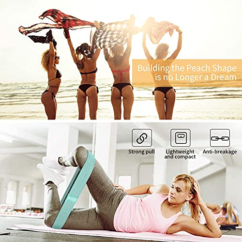 Image of Fashnex Resistance Band for Workout for Men and Women with Exercise Bands Workout Guide, Mini Loop Resistant Band for Toning Booty HIPS Glutes Thighs Legs Abs at Home or Outdoors.