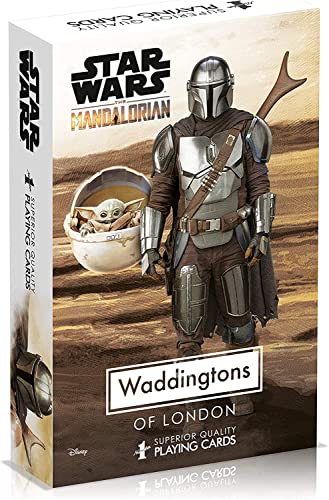 WINNING MOVES - JEU DE 54 CARTES - STAR WARS - THE MANDALORIAN - Jeu de société - Jeux de cartes A partir de 4 ans- Version française