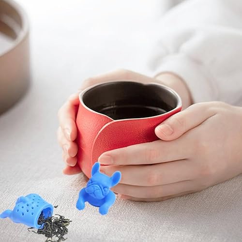 Miniatura 4 de Lindo infusor de té, infusor de té de silicona para utensilios de cocina, el filtro difusor de té reutilizable está hecho de silicona de grado
