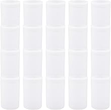 Copeflap Film Case Push Vials 20 Pcs Trinket Box Seal Container Trinket Case Sorter Bottle (Clear)