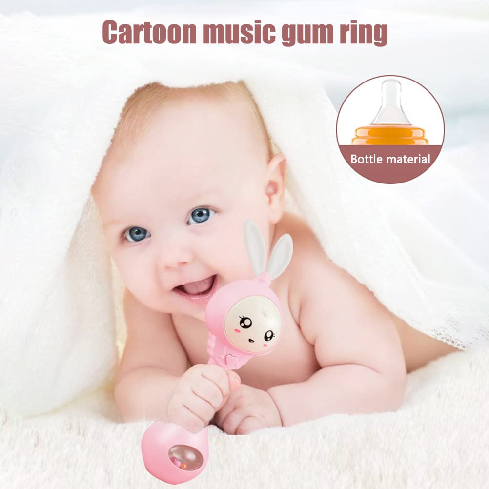 Tumnea Baby rattle, light up musical rattle teether toy, infant baby sensory toy - Image 3
