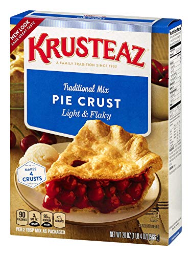 Krusteaz Traditional Light & Flaky Pie Crust Mix, 20 OZ (Pack of 6)