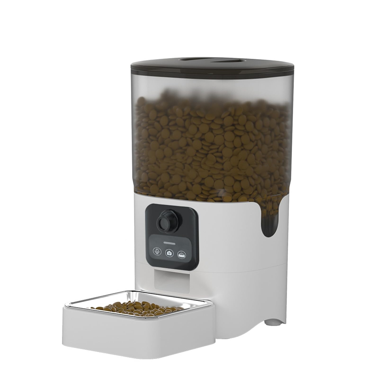 Alimentatore Automatico [Segnaposto] Alimentatore e Distributore di Cibo con Fotocamera 1080P Audio WiFi da 6 Litri Visione Notturna Bidirezionale con APP per Cani e Gatti (Video)