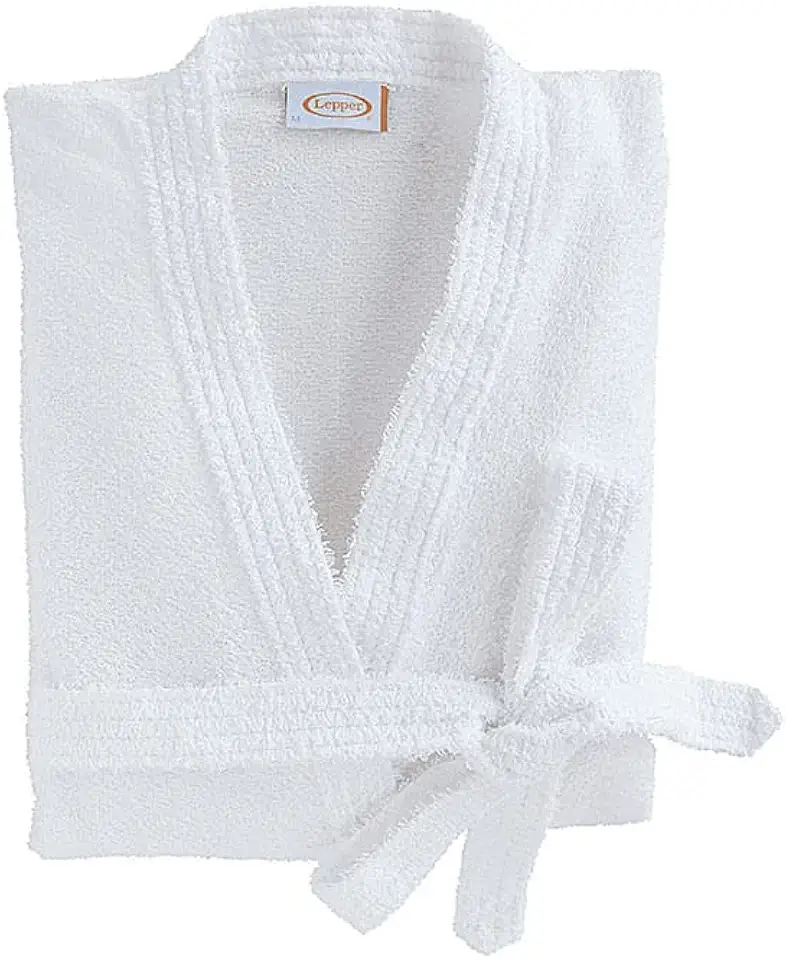 Roupão Felpudo Lepper Havaí Branco Médio Pacote de 1 Algodão Tradicional