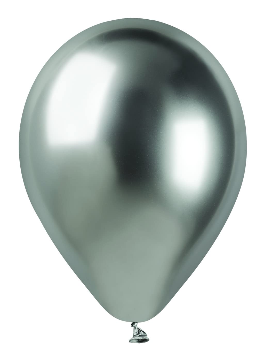 Pack 50 balloons metallized in natural latex Premium Quality G120 (Ø 33cm / 13"), silver metallized