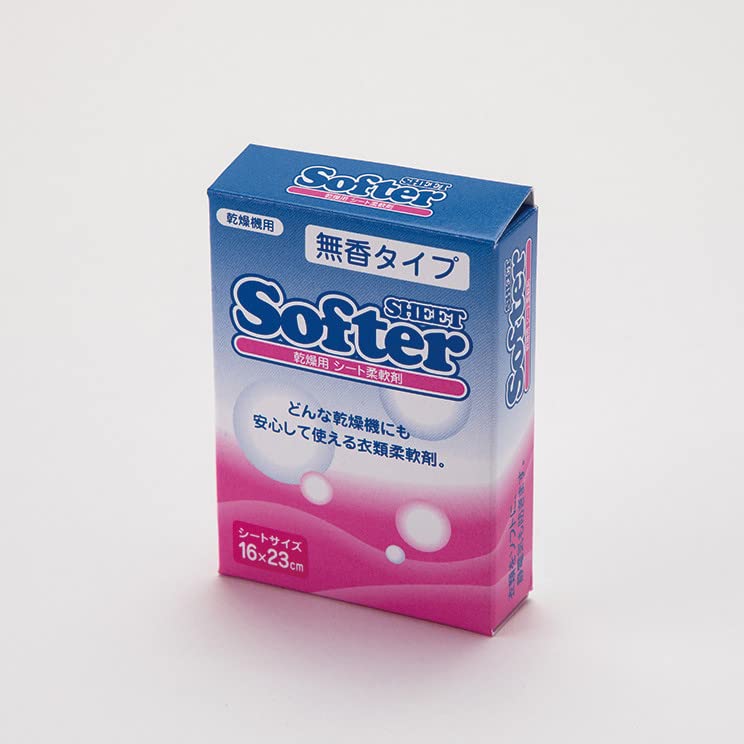 Amazon.co.jp: ソフターシート Softener 無香料 乾燥機専用 柔軟剤 1枚 
