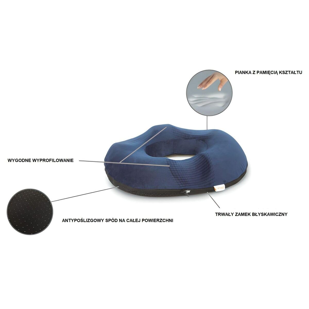 Ergonomiczna poduszka pod kolana i nogi MDH QMED - Marka: MDH - EAN: 5901780446673