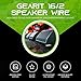 GEARit Outdoor Speaker Wire 16 Gauge (250 Feet) 16 AWG for Direct Burial, In-Ground, CL3 CL2 Rated, 2 Conductor Wires, OFC Oxygen-Free Copper - Brown 250ft