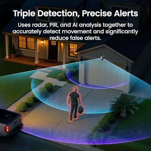 Image of aosu T2 Ultra 4K Security Cameras Wireless Outdoor, 6 Cam Kit, Smart Home Security System with TrueColor Night Vision, AI Recognition & 360 Motion Tracking, Solar Power, Expandable 1TB Local Storage