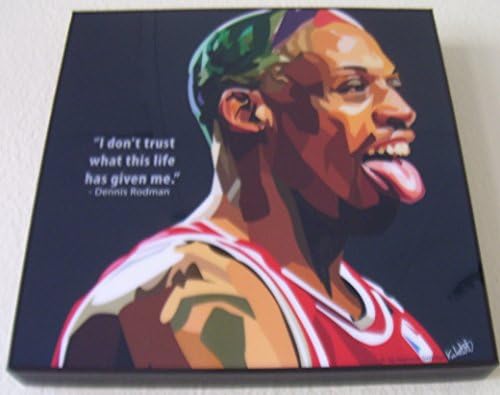 Dennis Rodman Gross Photo Floater Frame 10"x10"