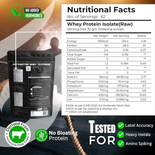 Image of Gentle Beast Multi-Flavored 100% Whey Protein Isolate | Europe Imported | Gluten & Hormone Free | 28.5g Protein 5.9g BCAA (2Kg)