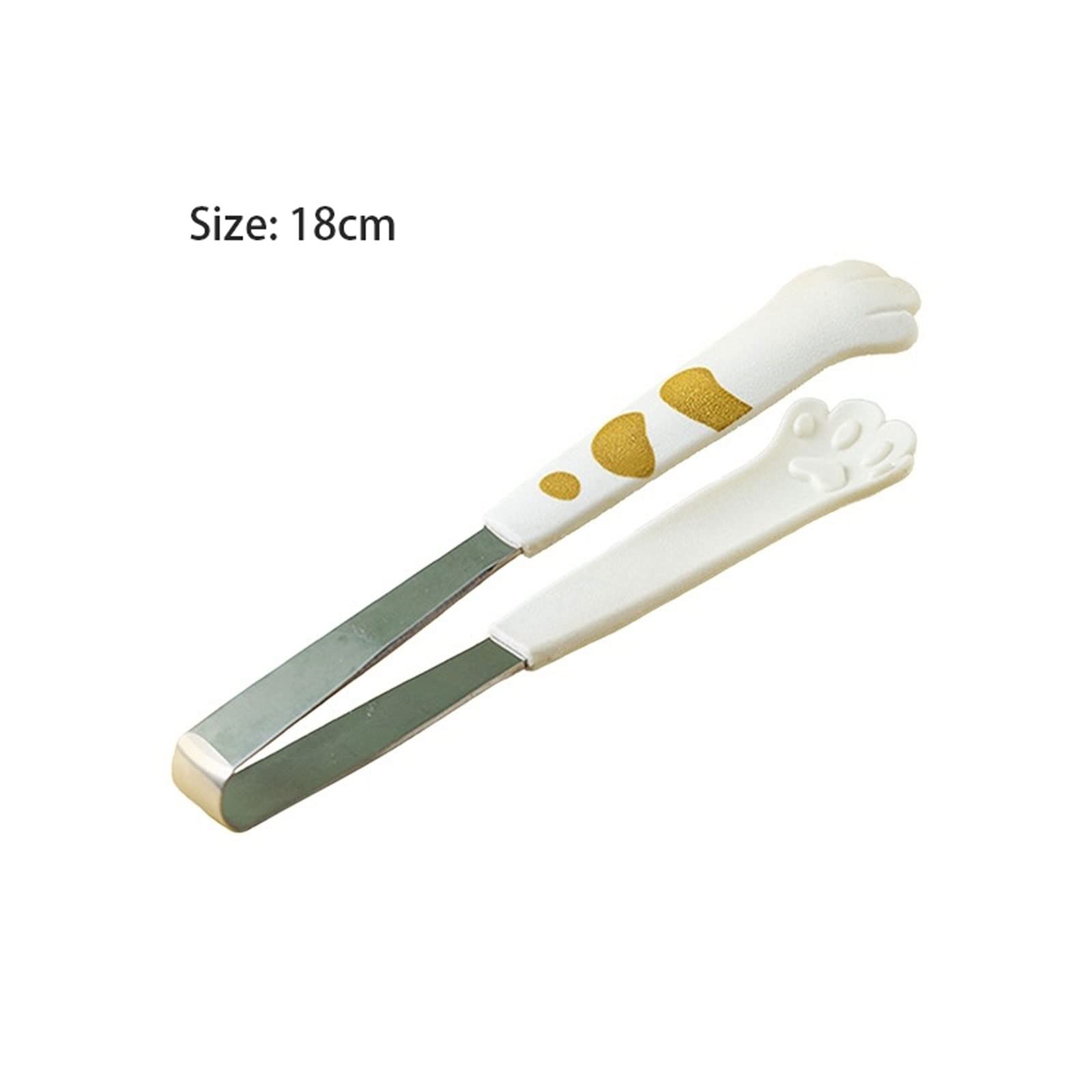Pinze per Cibo con Artiglio di Gatto, pinze per Cibo Carine, pinze per Barbecue in Acciaio Inox, pinze per Ghiaccio, Gadget da Cucina
