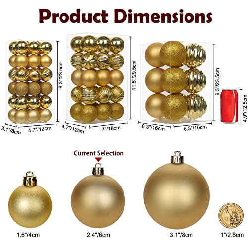 Miniatura 3 de Set De 30 Bolas De Navidad De 6 Cm, Adornos De Árbol De Navidad De Plástico Con Anilla Para Colgar, Decoración Para Árbol De Navidad Para Bodas, Festividades, Fiestas, Navidad, Halloween, Decoración