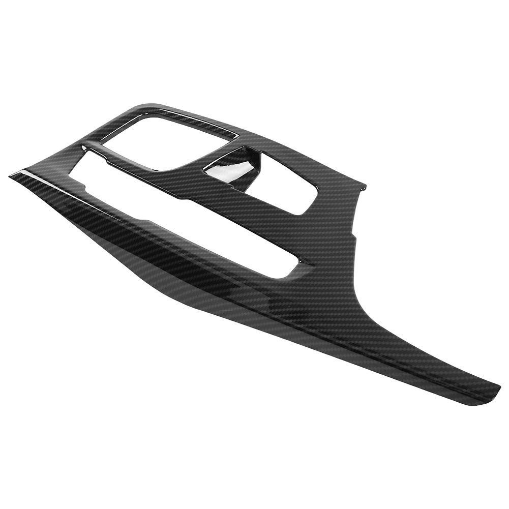 KIMISS Gear Shift Panel Cover Carbon Fiber Style Center Console Trim for 5 Series G30 2017-2018