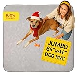 Picture of IMPROVIA® Extra-Large Waterproof Dog Mat - Jumbo Washable Playpen Floor Protector, Non-Slip Pet Pad, Heavy-Duty 65"x48"