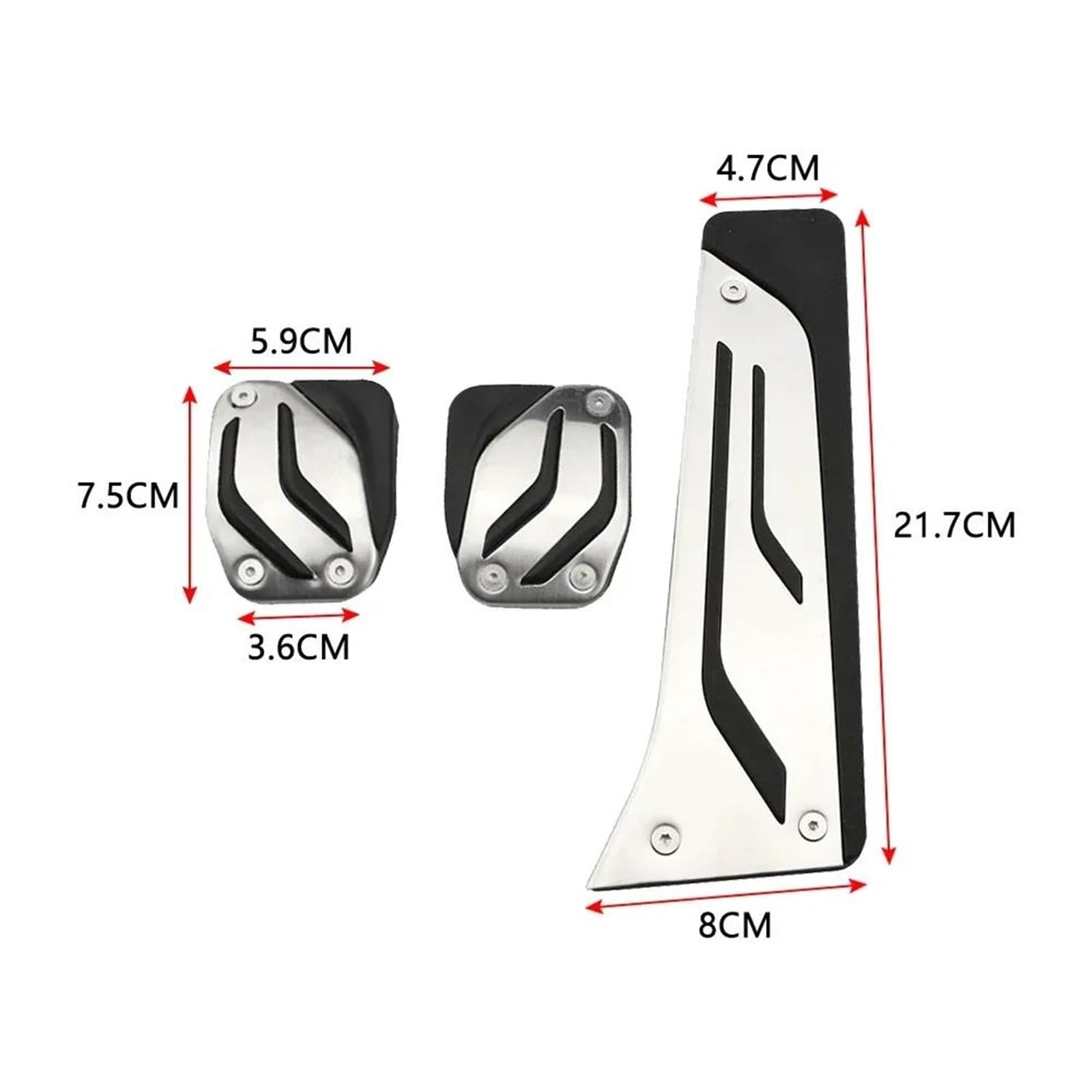 Pedales De Acelerador Freno Y Reposapiés Para BMW Serie 5 G30 G31 2017-2021 Con Volante A La Izquierda(AT with rest)