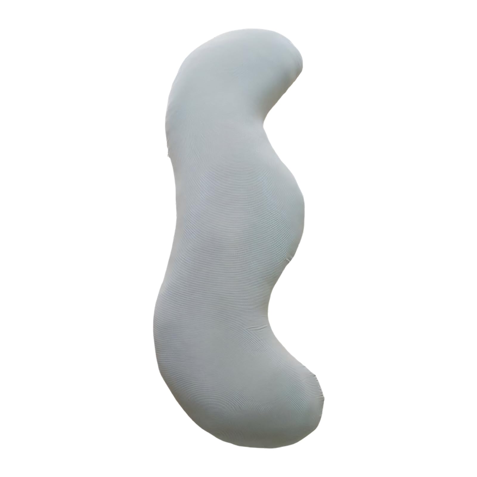 Buxuaaaa Women's Grey Ergonomic Side Sleepers Peas Pods Pillow With Soft Pp Cotton Filling Full Body Long Pillow For Adults And Pregnant Pregnancy