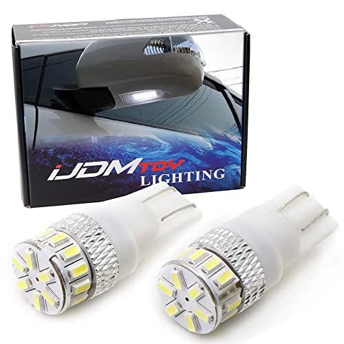 Lámparas LED T10 Xenon White para Autos 2 unidades miniatura 1