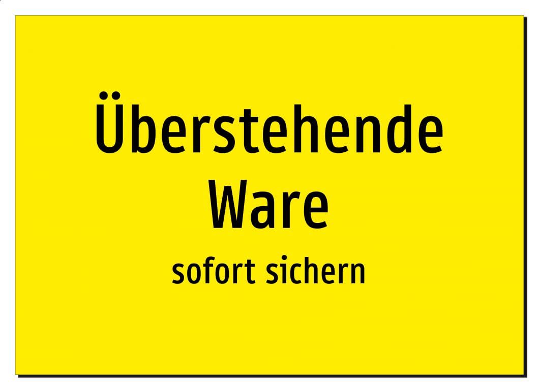 35688-DE-T-09 | Überstehende Ware - sofort sichern